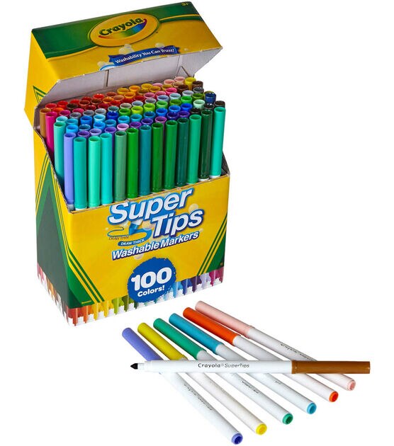 Crayola Super Tips Washable Markers 100 Pack, , hi-res, image 2