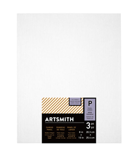 8" x 10" Series Panels Value Cotton Canvas 3pk by Artsmith