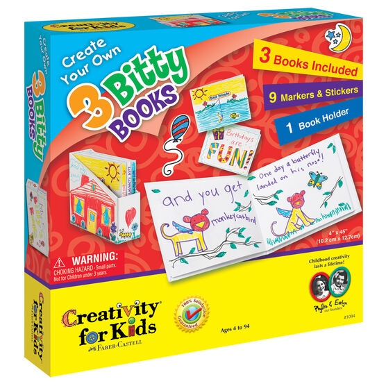 Creativity For Kids Create Your Own 3 Bitty Books Kit