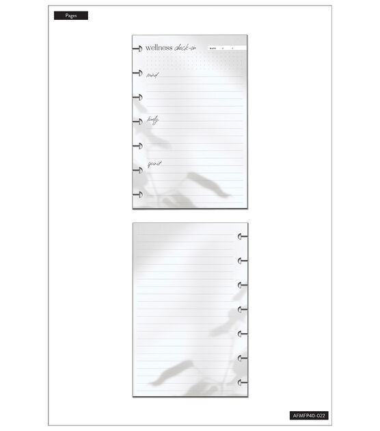 Happy Planner Nature Of Wellness Mini Fill Paper, , hi-res, image 2