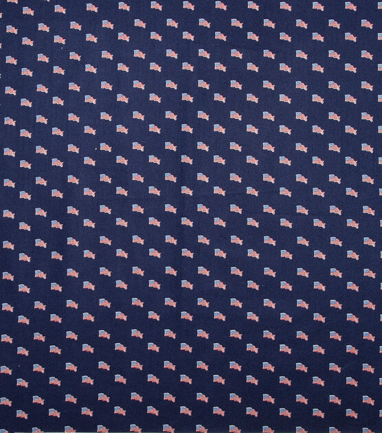 Mini Flags Allover Patriotic Cotton Fabric, , hi-res, image 2