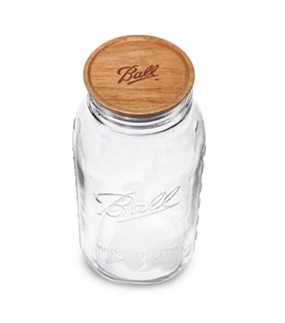 Ball Half Gallon With Wooden Lid