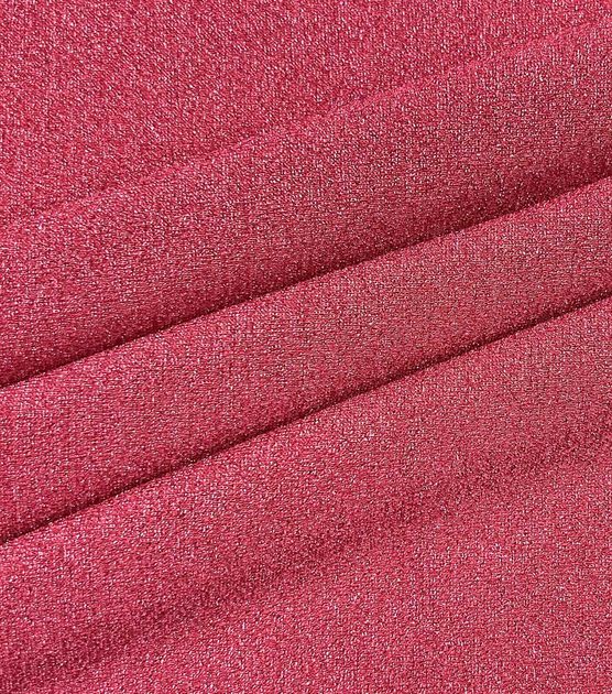 Casa Collection Stretch Metallic Galaxy Mesh Pink Apparel Fabric, , hi-res, image 2