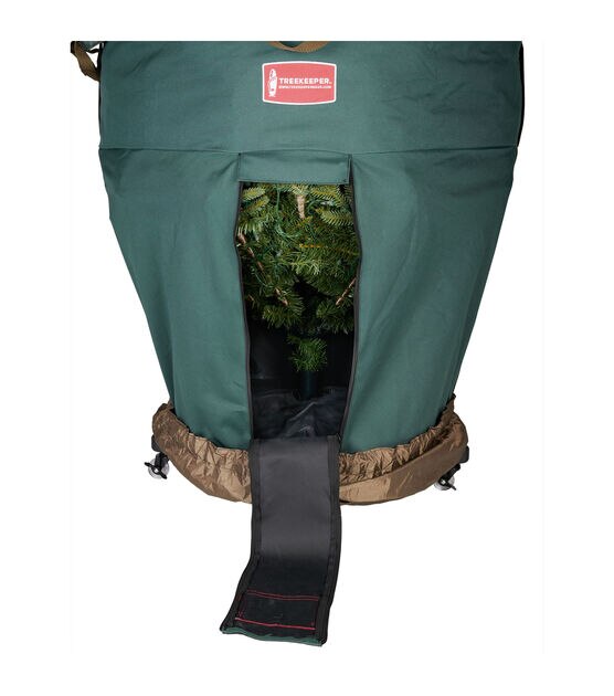 Treekeeper Large Girth Upright Tree Storage Bag With Rolling Tree Stand, , hi-res, image 7