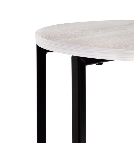 Honey Can Do Natural Round End C Table, , hi-res, image 8