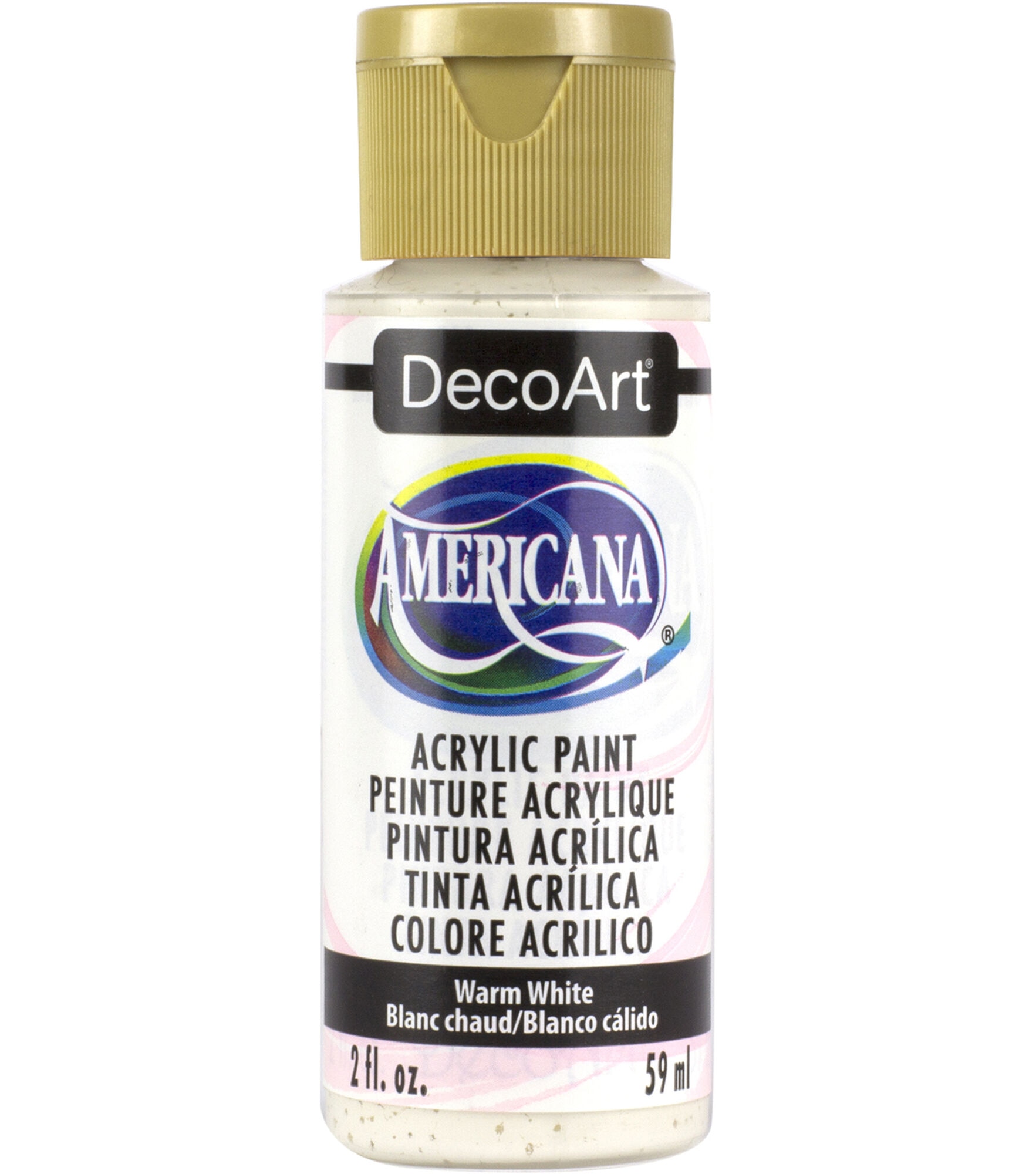 DecoArt Americana Acrylic 2oz Paint, Warm White, hi-res