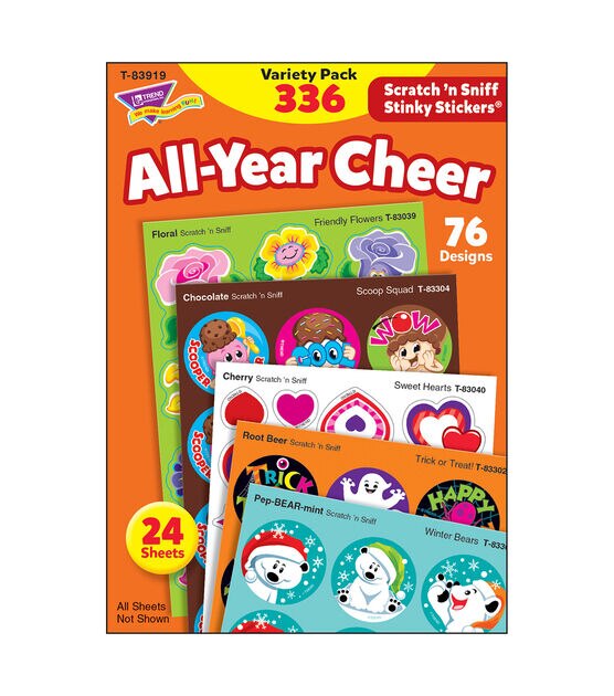 TREND 336pc All Year Cheer Stinky Stickers Variety Pack