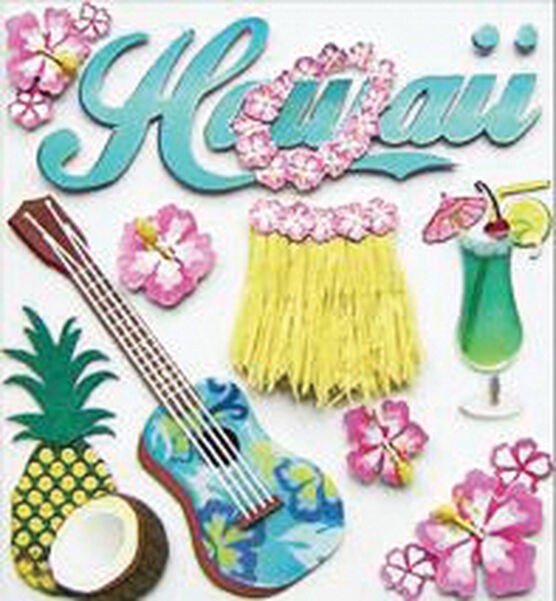 Jolee's Boutique Dimensional Stickers Hawaii
