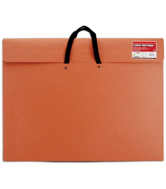 Red Rope Paper Portfolio with Soft Handle 20"x26" Red