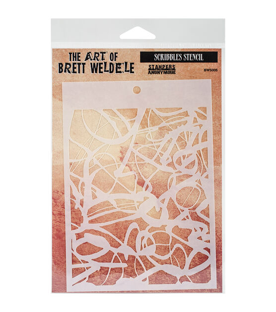 Stampers Anonymous The Art of Brett Weldele Stencil Scribbles