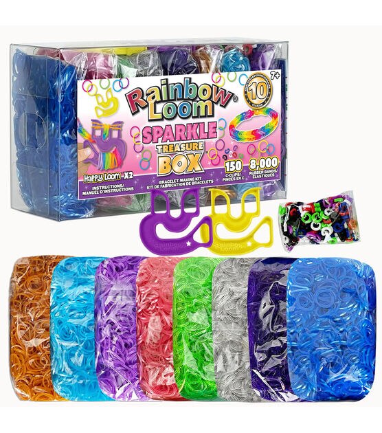 Rainbow Loom 12 x 5 Rubber Band Crafting Kit 640pc