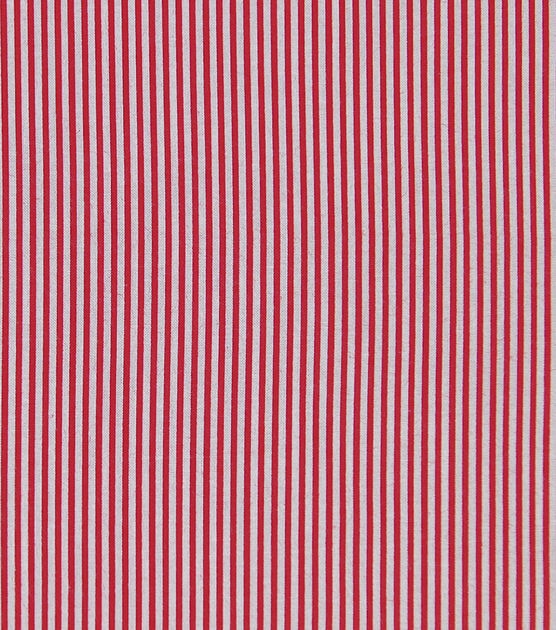 Noel Red Stripes Christmas Cotton Fabric, , hi-res, image 2