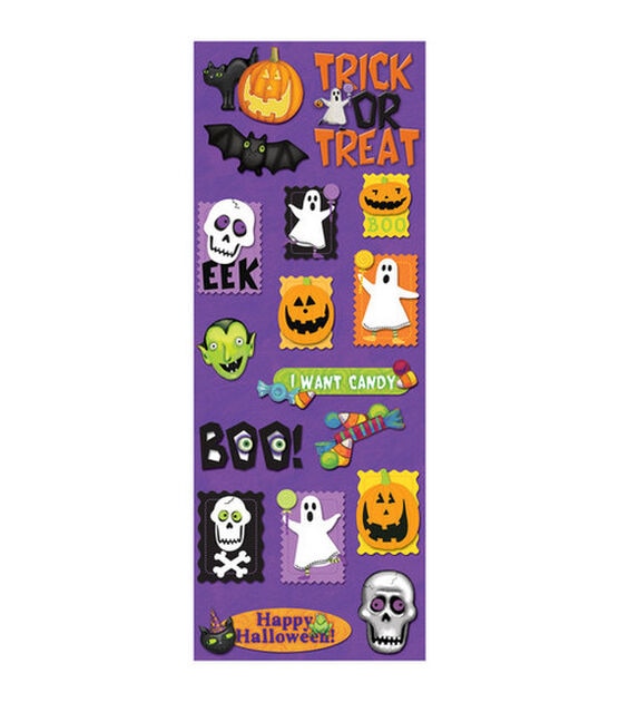 K & Company Adhesive Chipboard Spooky