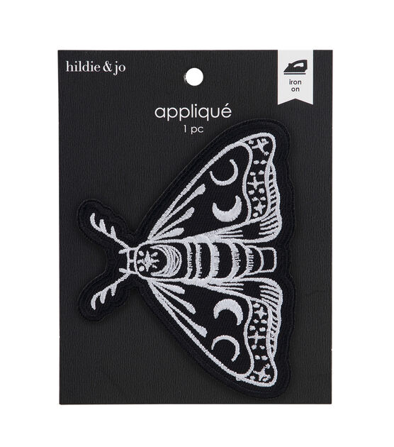 4" x 3" Celestial Moth Iron On Patch by hildie & jo
