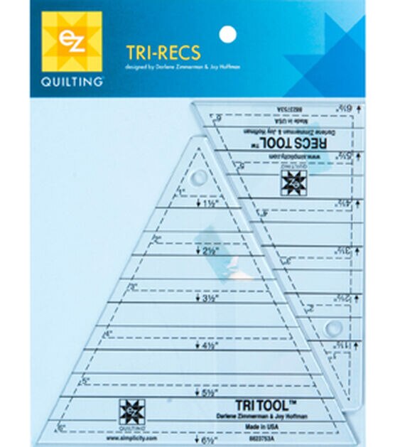 Wrights EZ Tri Recs Tools Quilt Ruler, , hi-res, image 1