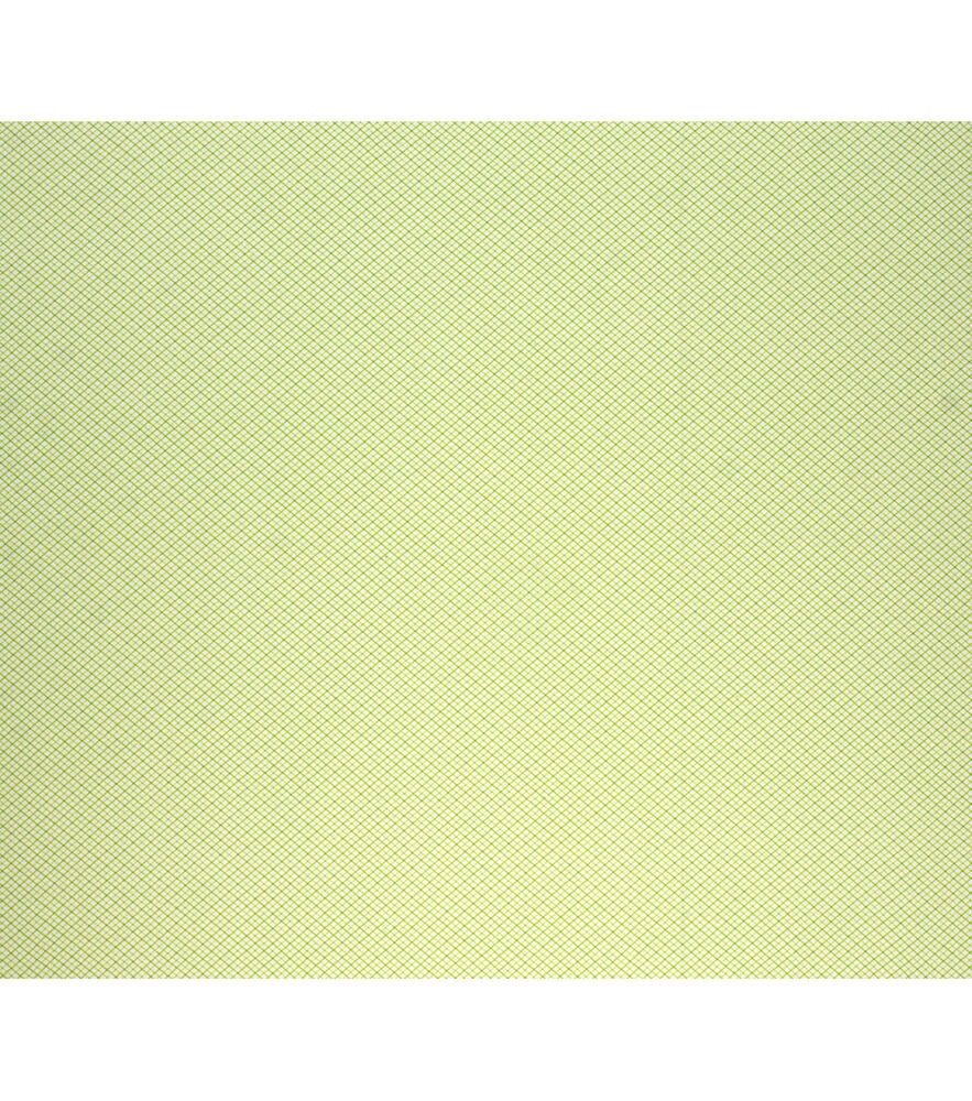 Lattice Plaid Super Snuggle Flannel Fabric, Green, swatch