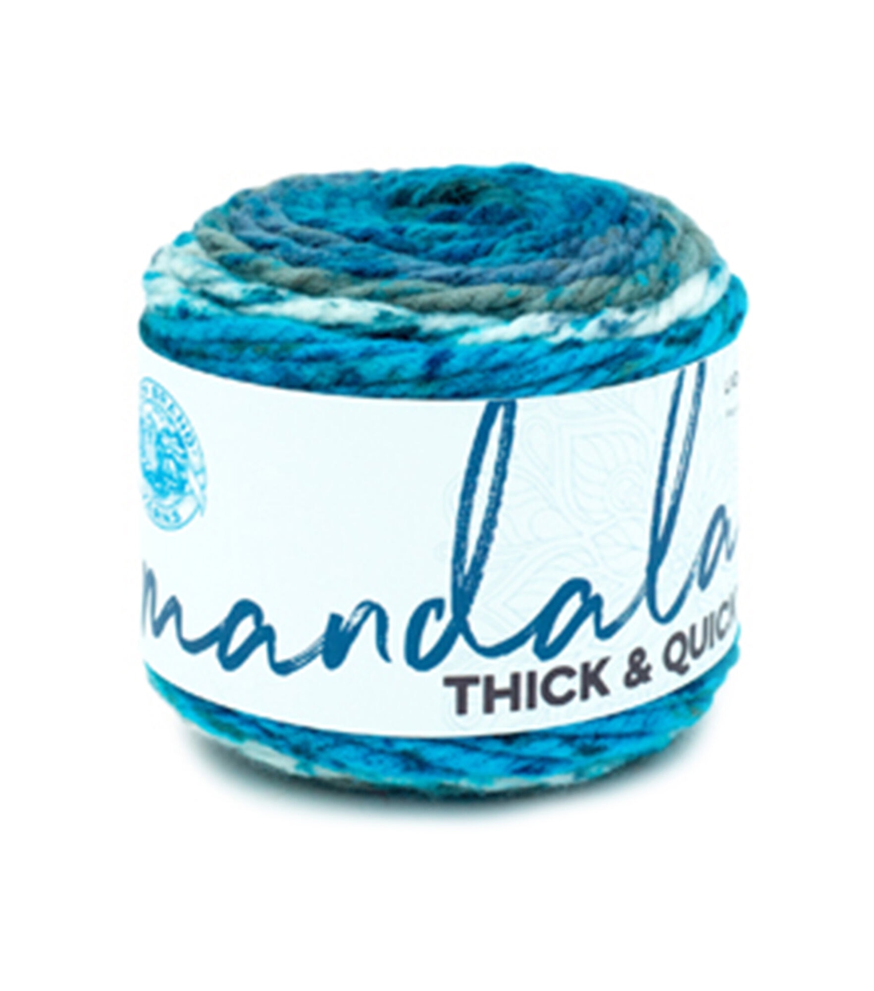 Lion Brand Mandala Thick & Quick 87yds Super Bulky Acrylic Yarn, Labyrinth, hi-res