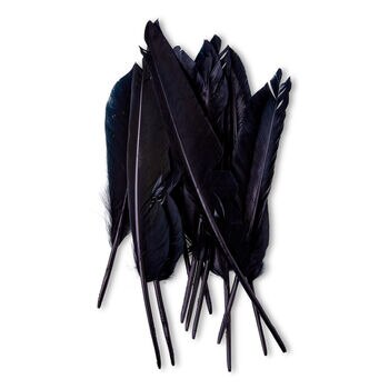 Pandemonium Millinery Marabou Feather Brooches - Multi-Colored 3 / Black / White Marabou Feather