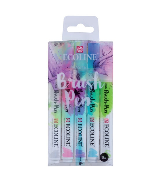 Ecoline Liquid Watercolour Brush Pen 5 Color Set