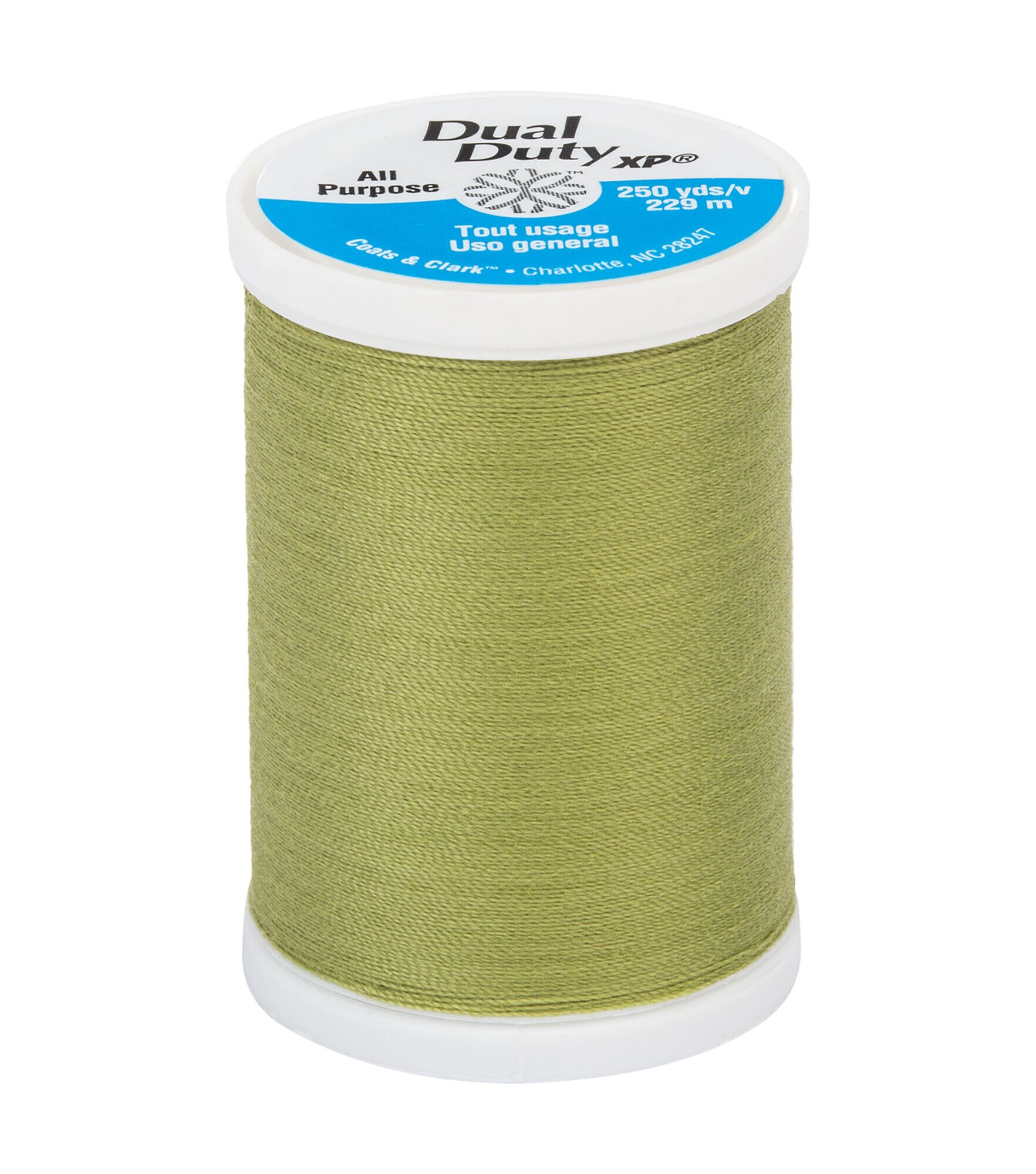 Coats & Clark Dual Duty XP General Purpose Thread 250yds, #6220dd Okra, hi-res