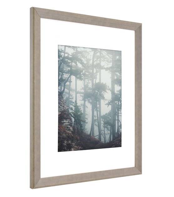 Walden Woods 16"x20" Matted to 11"x14" Gray Wall Frame, , hi-res, image 2