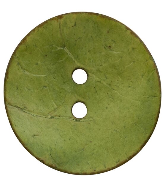 Organic Elements 2.5" Coconut Round 2 Hole Button, , hi-res, image 4