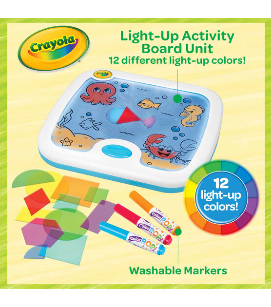 Crayola 30ct Light Up Activity Board Kit, , hi-res, image 2