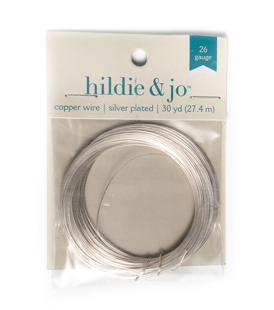 Joann Fabrics Hildie & jo gauge Sterling Silver Plated Jewelry Wire