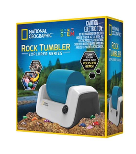 Rock Tumbler Kit Turn Rough Rocks into Beautiful Gem With Button