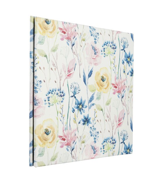 Creative Memories CM Floral Rose Fabric Scrapbook Album 12X12 + 15 pages NEW
