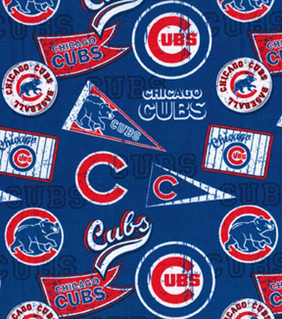 Fabric Traditions Chicago Cubs Cotton Fabric Vintage, , hi-res, image 2