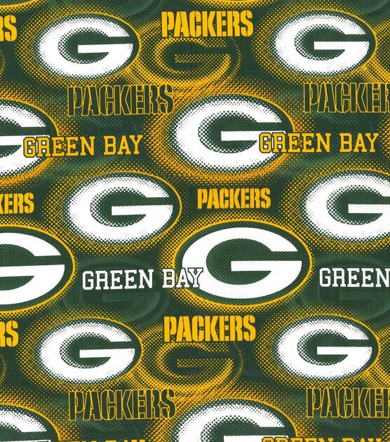 Fabric Traditions Green Bay Packers NFL Dot Cotton Fabric, , hi-res, image 2