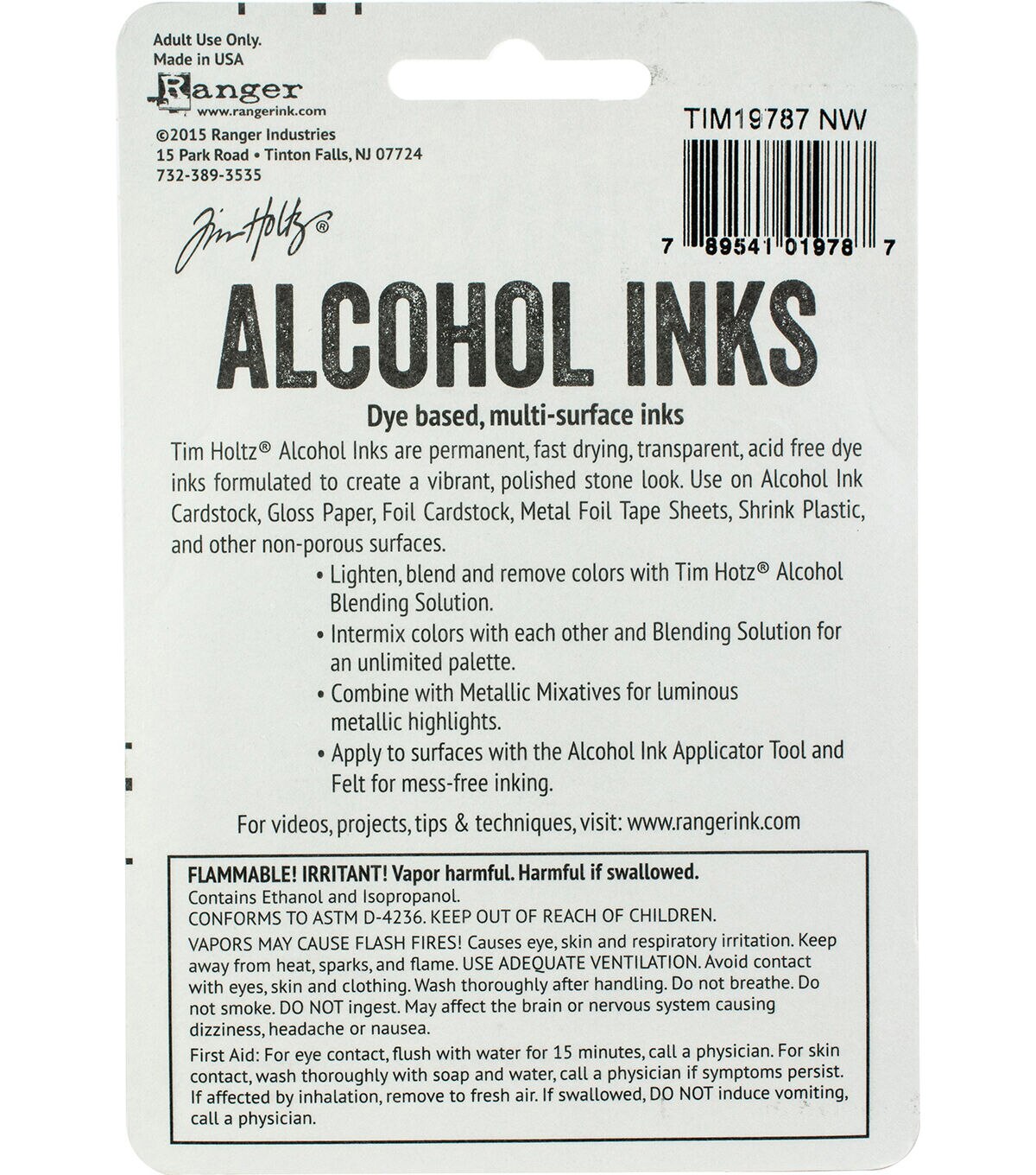 TIM HOLTZ Adirondack Alcohol Ink 3 Pk 'RODEO' BNIP **LOOK** 