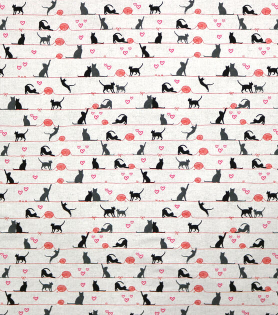 Playful Cats Super Snuggle Flannel Fabric, , hi-res, image 2