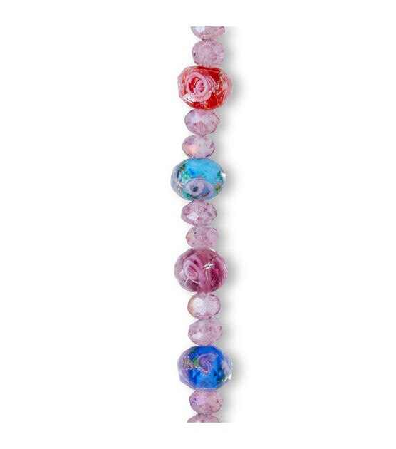 7" Mediterranean Seaside Crystalline Glass Bead Strand by hildie & jo, , hi-res, image 3