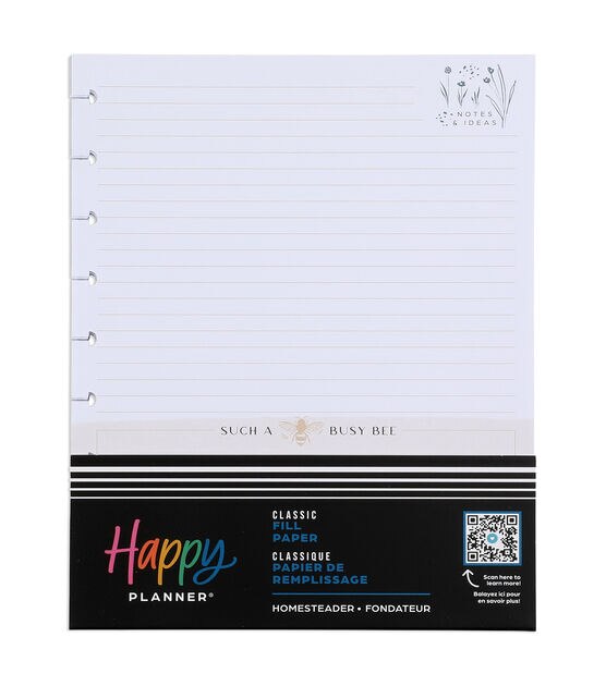 Happy Planner 40 Sheet Homesteader Classic Filler Paper