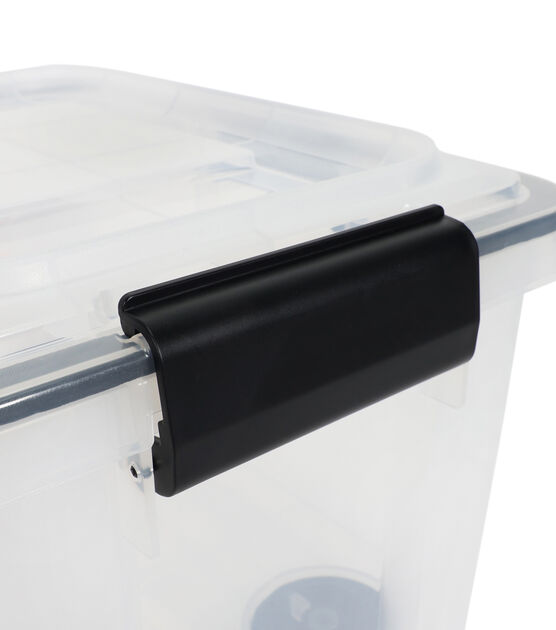 10 Liter Clear Plastic Durable Storage Box With Lid by Top Notch