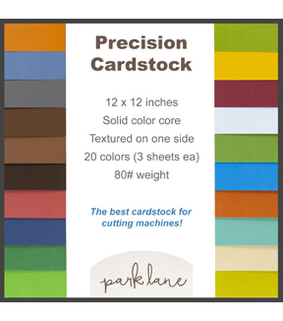 12" x 12" Earth Tone Precision Cardstock Paper Pack 60ct by Park Lane, , hi-res, image 5