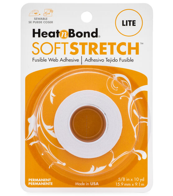 HeatnBond 5/8" x 10yd Soft Stretch Lite Iron On Fusible Web Tape