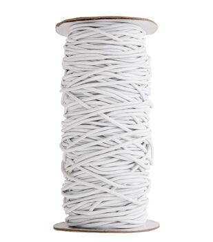 1mm x 15yds White Elastic Cord by hildie & jo