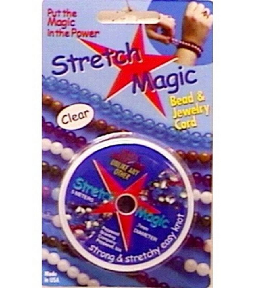 Stretch Magic .7mm Bead & Jewelry Cord 5 meters , Clear, swatch