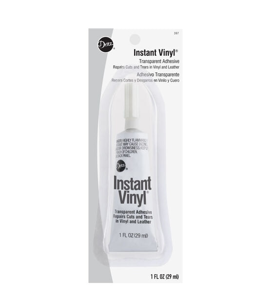 Dritz Instant Vinyl, Transparent Adhesive, 1 fl. oz.