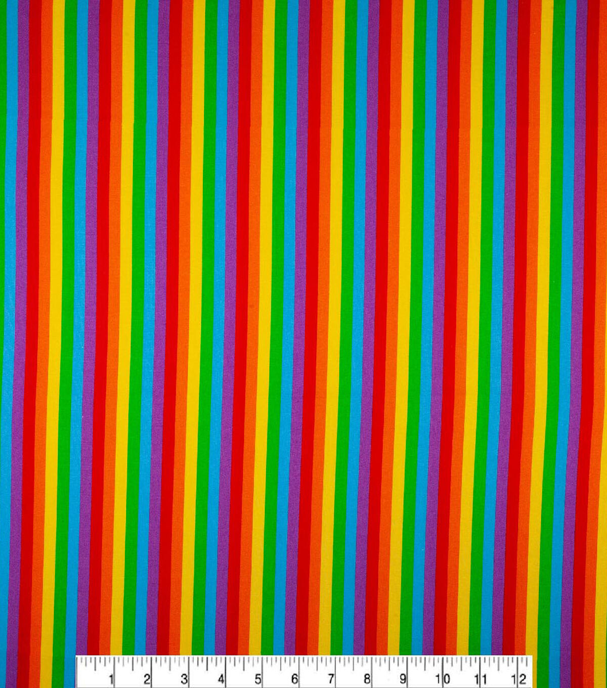 Novelty Cotton Fabric Rainbow Stripe JOANN