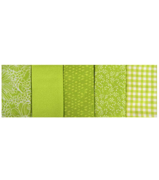 18" x 21" Green Blender 2 Cotton Fabric Quarters 5ct by Keepsake Calico, , hi-res, image 2