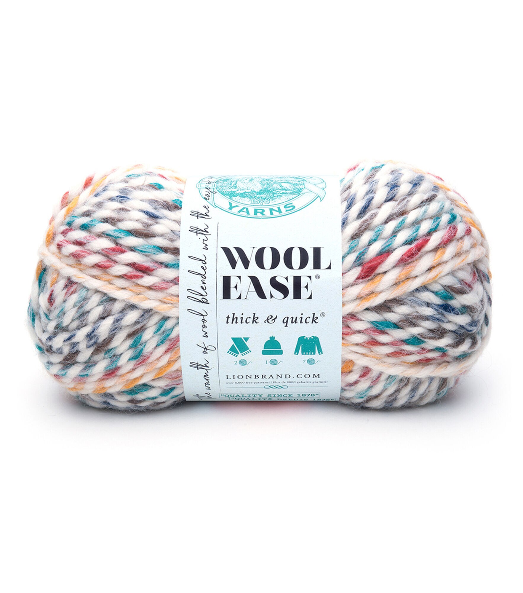 Lion Brand Wool Ease Thick & Quick Super Bulky Acrylic Blend Yarn, Hudson Bay, hi-res