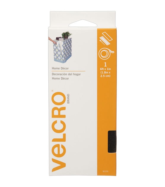 VELCRO Brand 1''x 6' Home Decor Hook & Loop Adhesive Tape, , hi-res, image 1