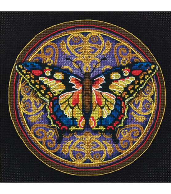 Dimensions 6" Ornate Butterfly Counted Cross Stitch Kit