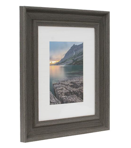 BP 8"x10" Matted to 5"x7" Rustic Gray Wall Frame, , hi-res, image 3