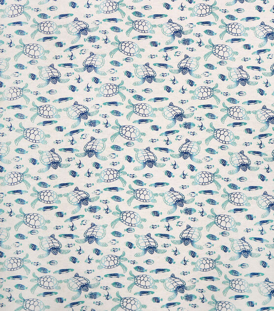 Turtles on White Super Snuggle Flannel Fabric