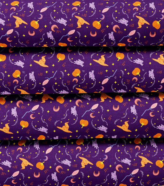 Harry Potter Spooky Magic Halloween Cotton Fabric, , hi-res, image 3